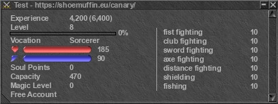 Signature for player Test